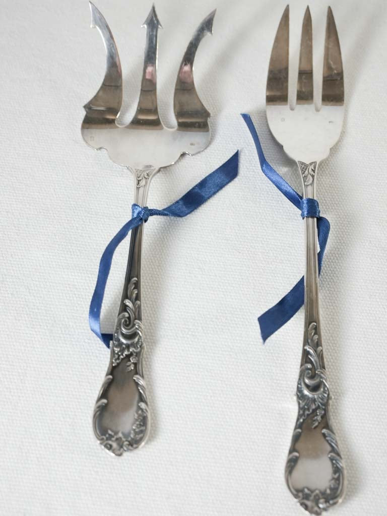 Seafood flatware set for 12 - Louis XV style