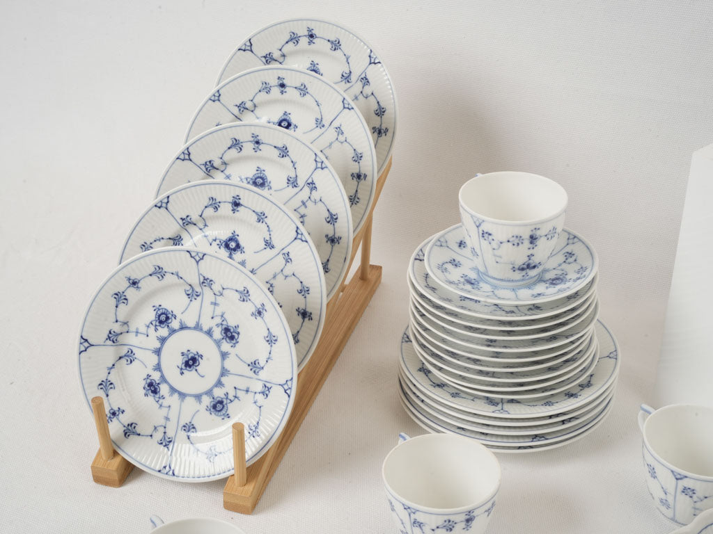 Meticulous artful Royal Copenhagen service  