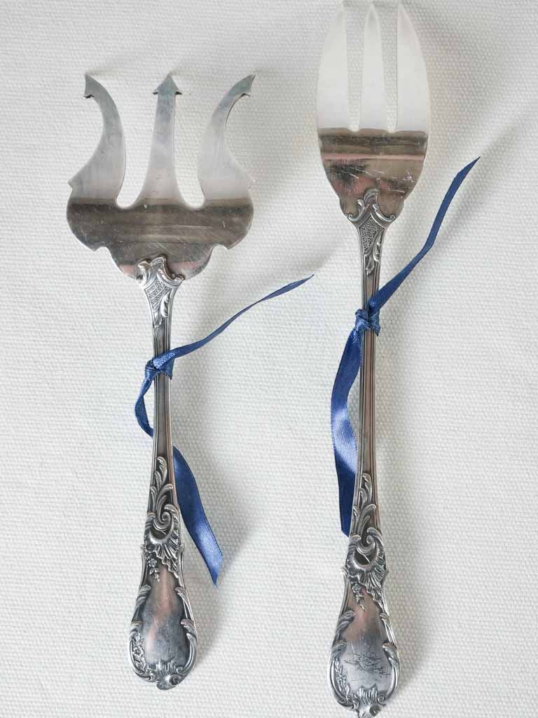 Seafood flatware set for 12 - Louis XV style