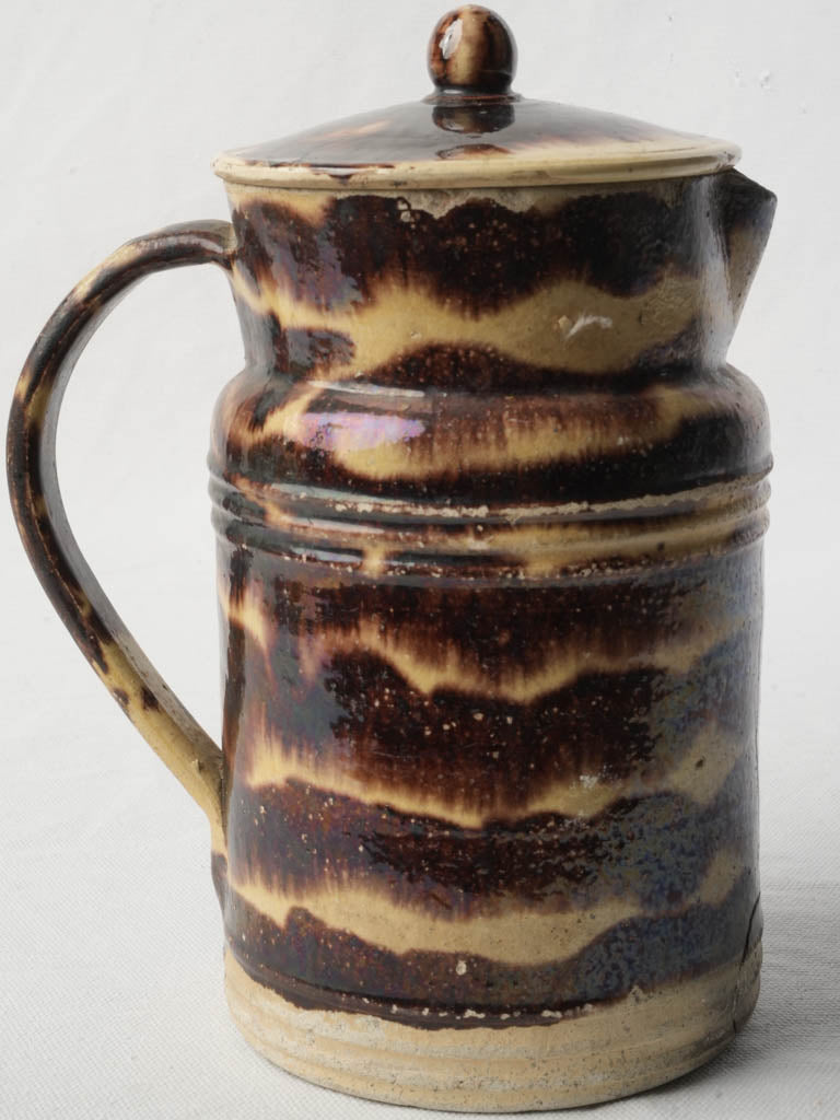 Historic glazed kitchenware pot  