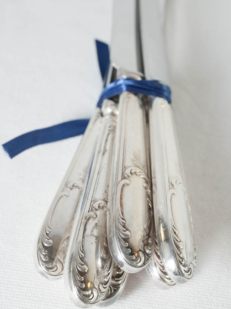 Vintage silver plate Flatware set for 6 - Louis XV