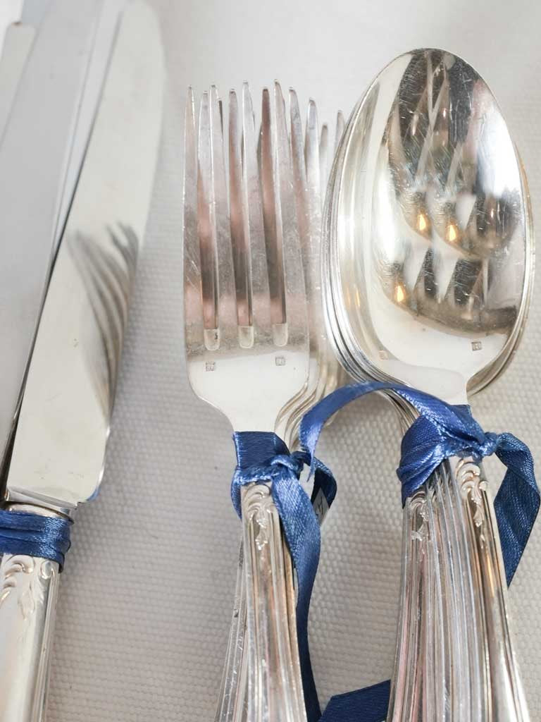 Vintage silver plate Flatware set for 6 - Louis XV