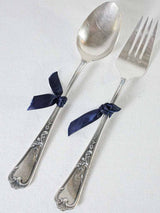 Vintage silver plate salad servers ERCUIS