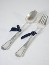 Ornate French antique silverware set