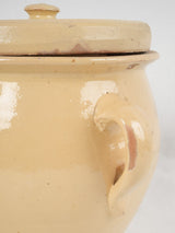 yellow glaze pot