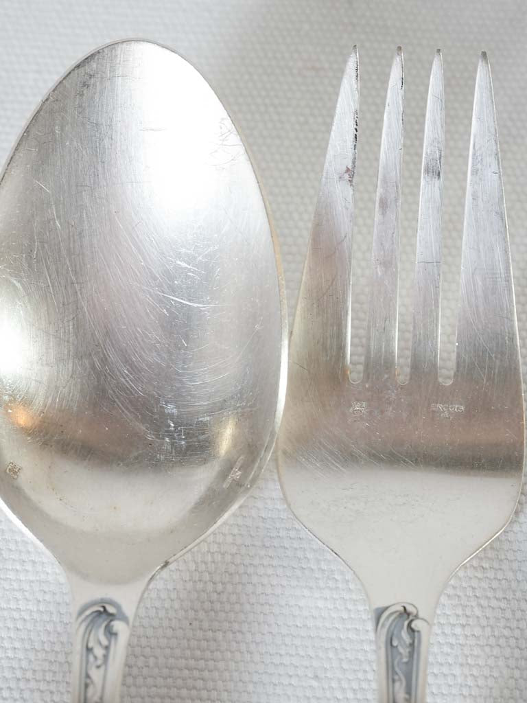 Festive ERCUIS silver flatware for salads