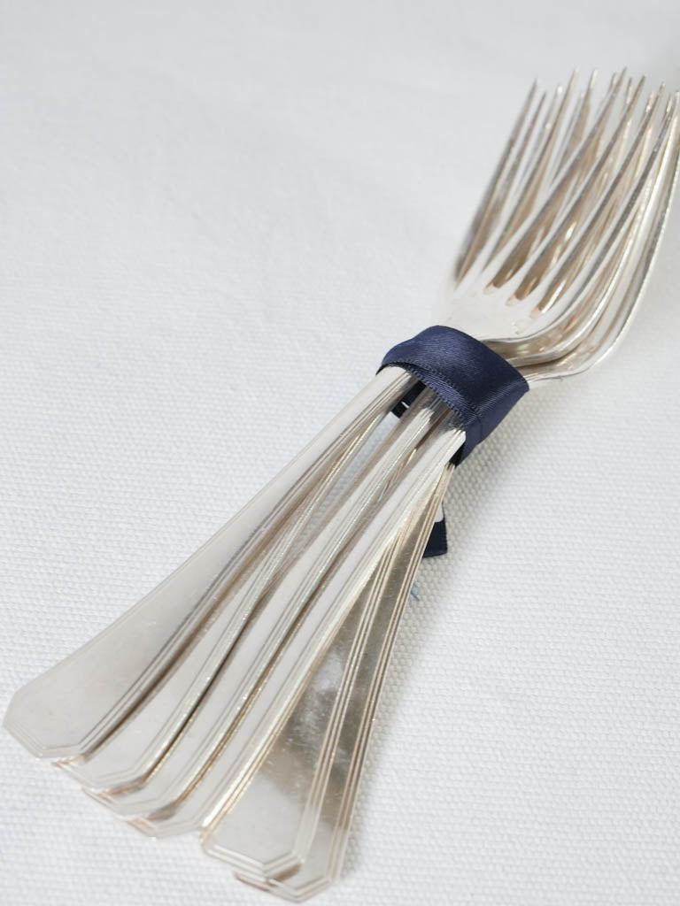 6 Christofle forks - American