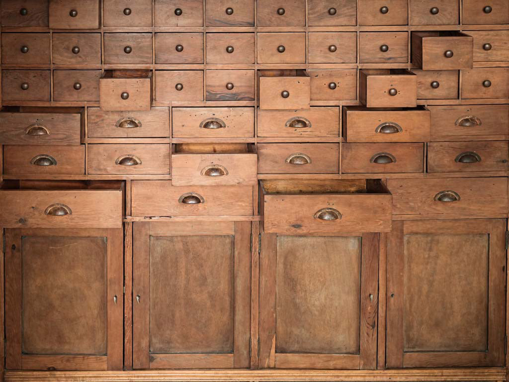 Authentic aged fir storage cabinet