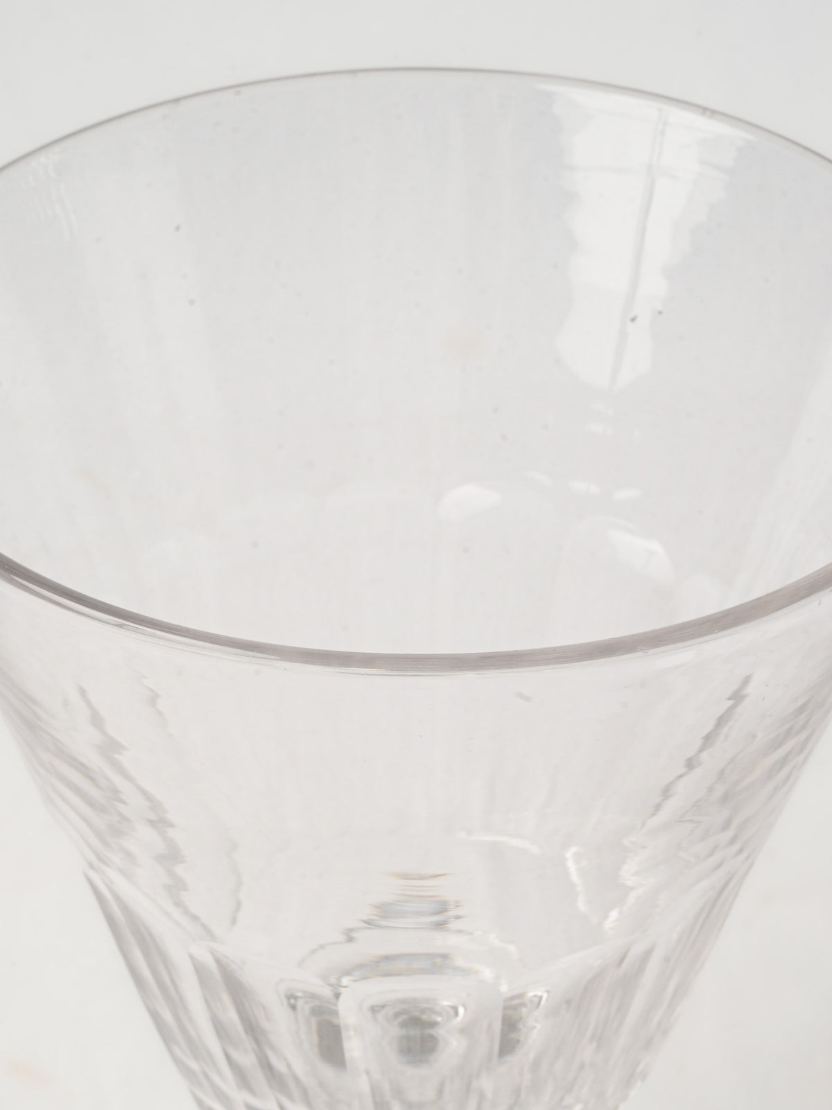 Oversized Glass Chalice Bowl on Silvered Metal Base - 11¾"