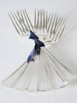 6 Christofle entree / dessert forks - Boréal - Luc Lanel