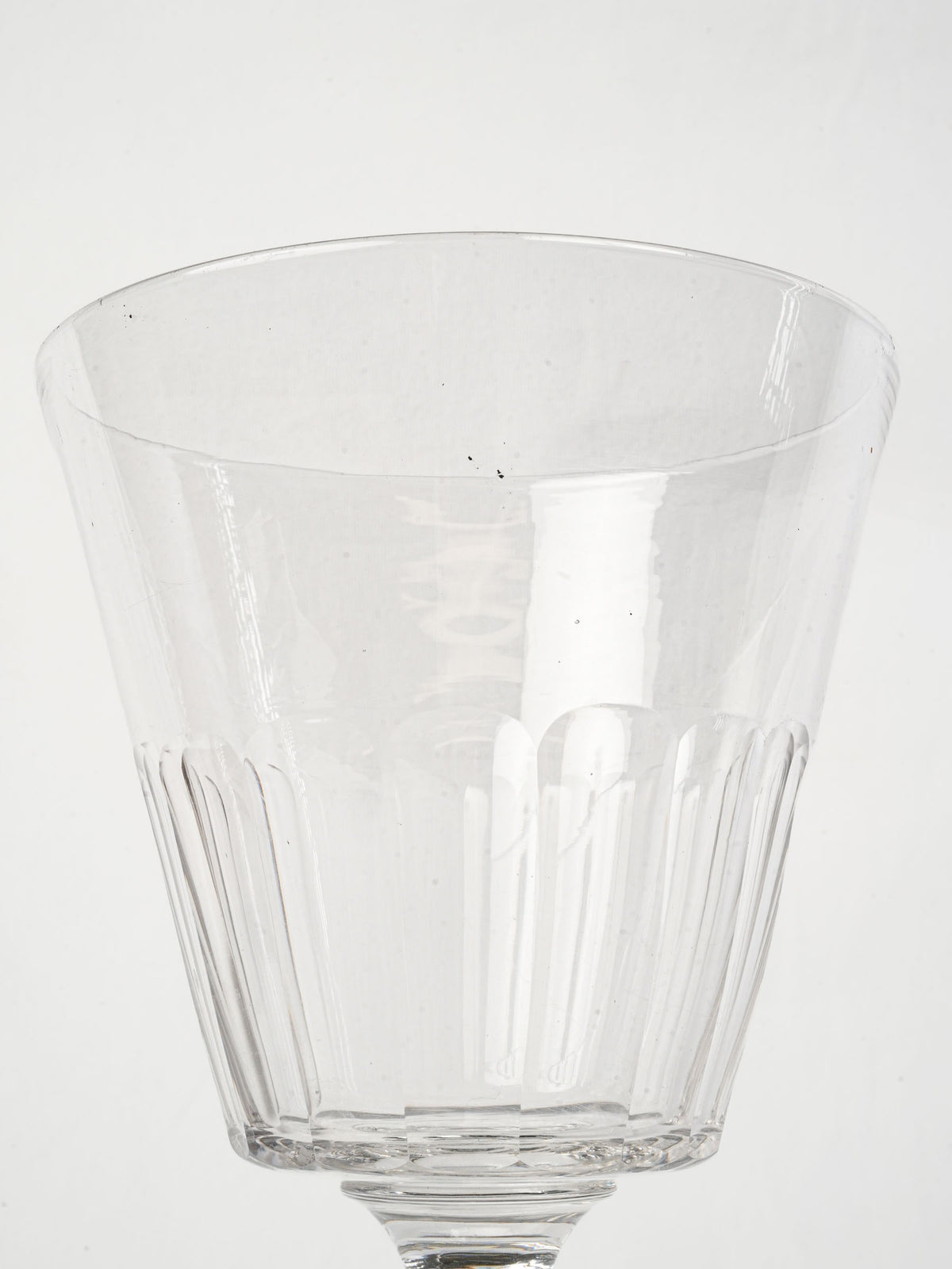 Oversized Glass Chalice Bowl on Silvered Metal Base - 11¾"