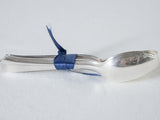 6 antique French teaspoons - silver plated