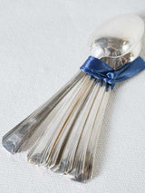 6 antique French teaspoons - silver plated
