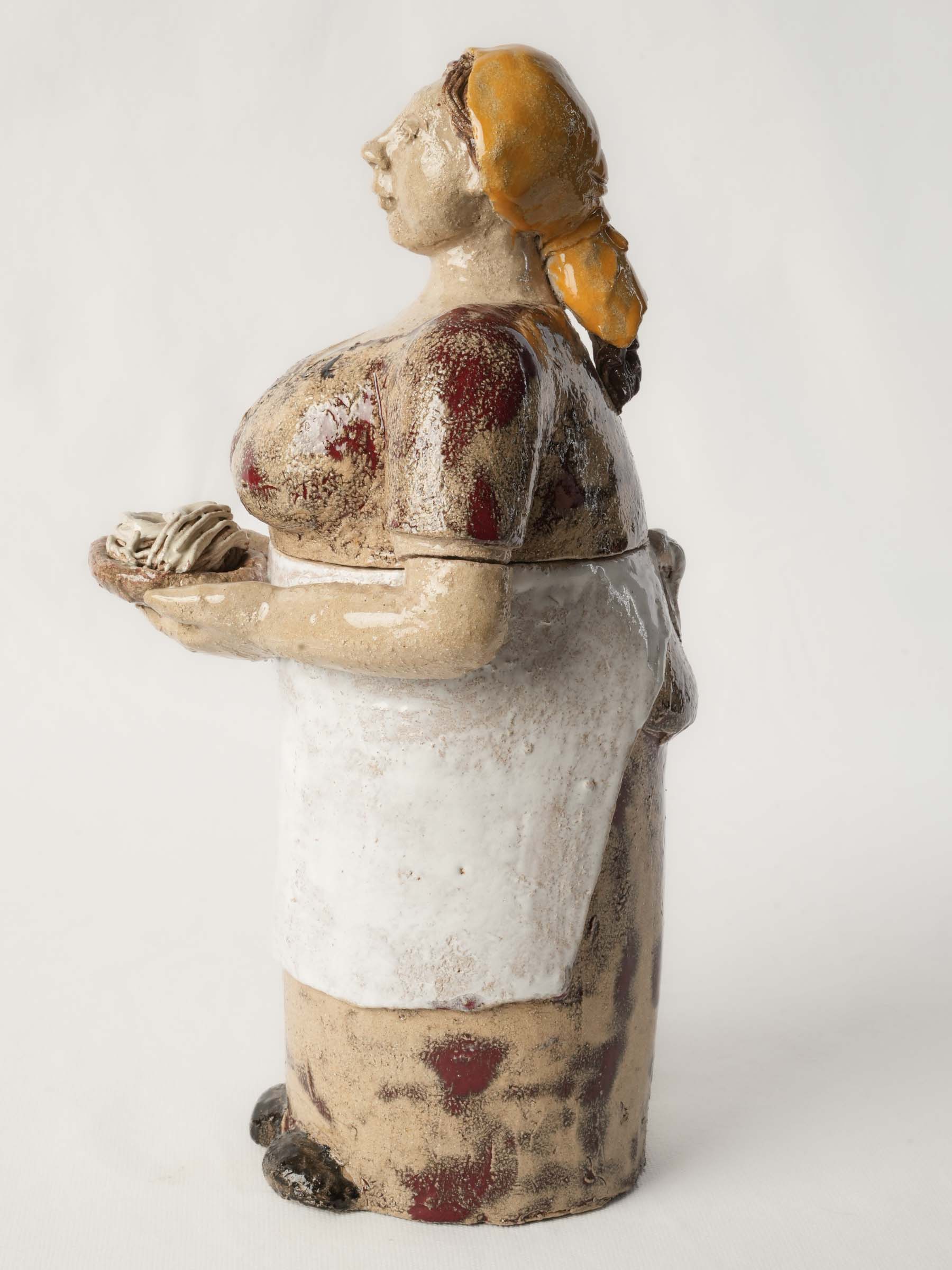 Unique artisan-made jar with lid