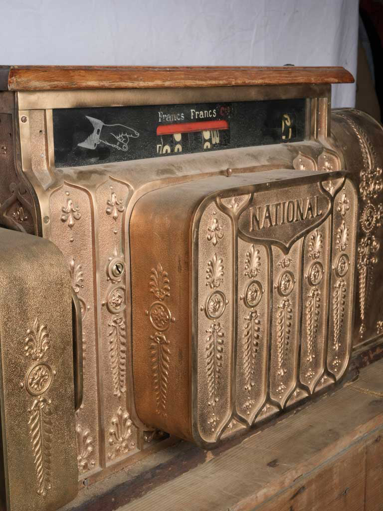 Decorative brass-français cash register  