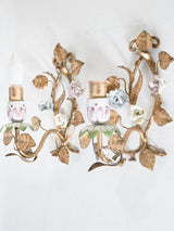 Pair of vintage wall sconces 9¾"
