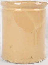 Provincial pale yellow glaze container