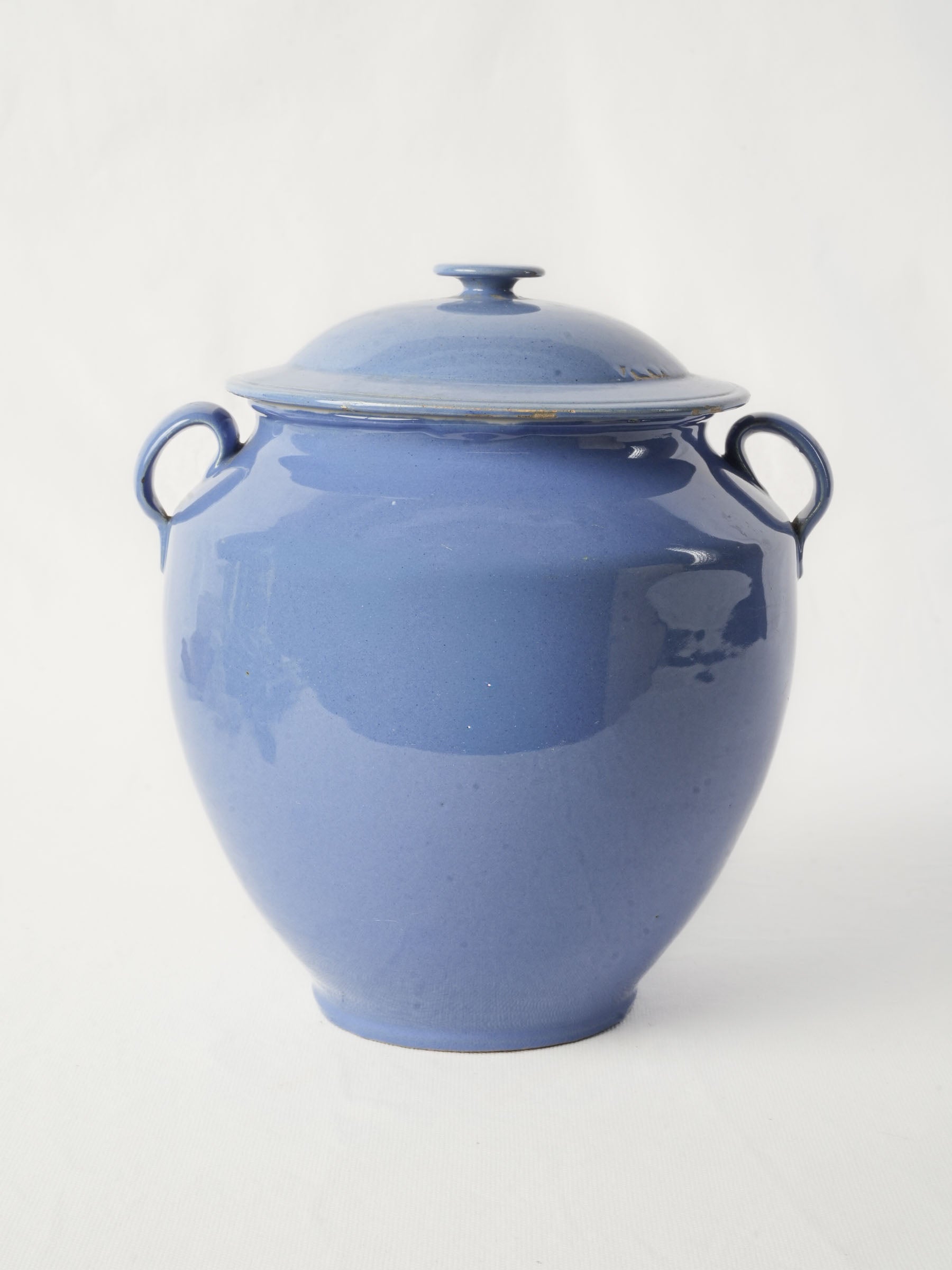 Antique elegant ceramic confit pot  