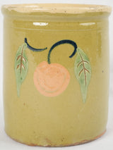 Antique Savoyard ceramic confit pot