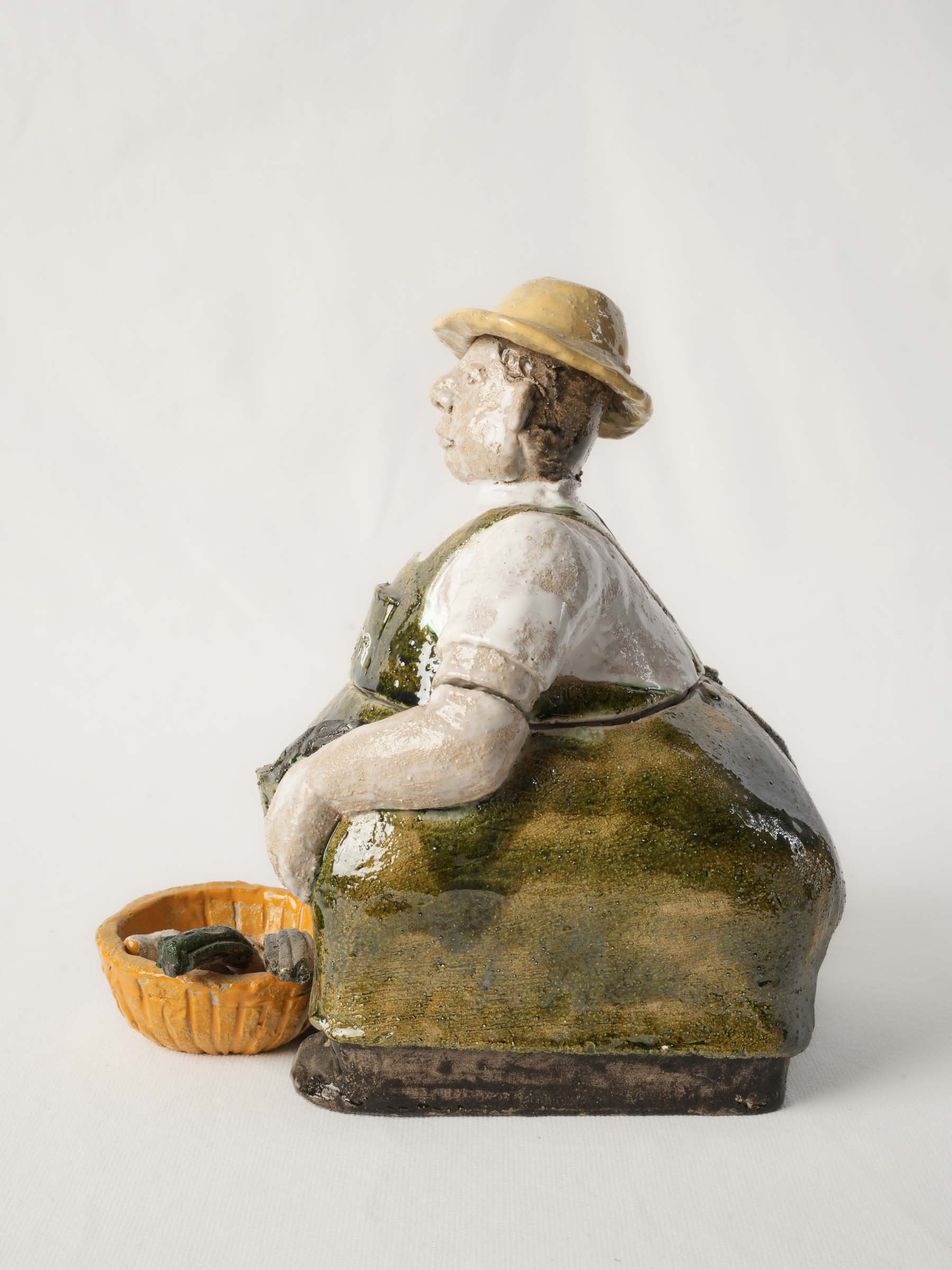 Olive green Mediterranean kitchen jar  