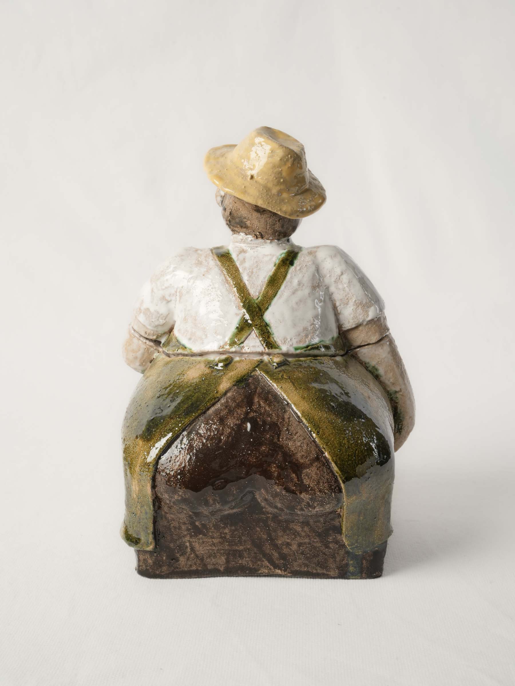 Textured Provençal stoneware storage piece  