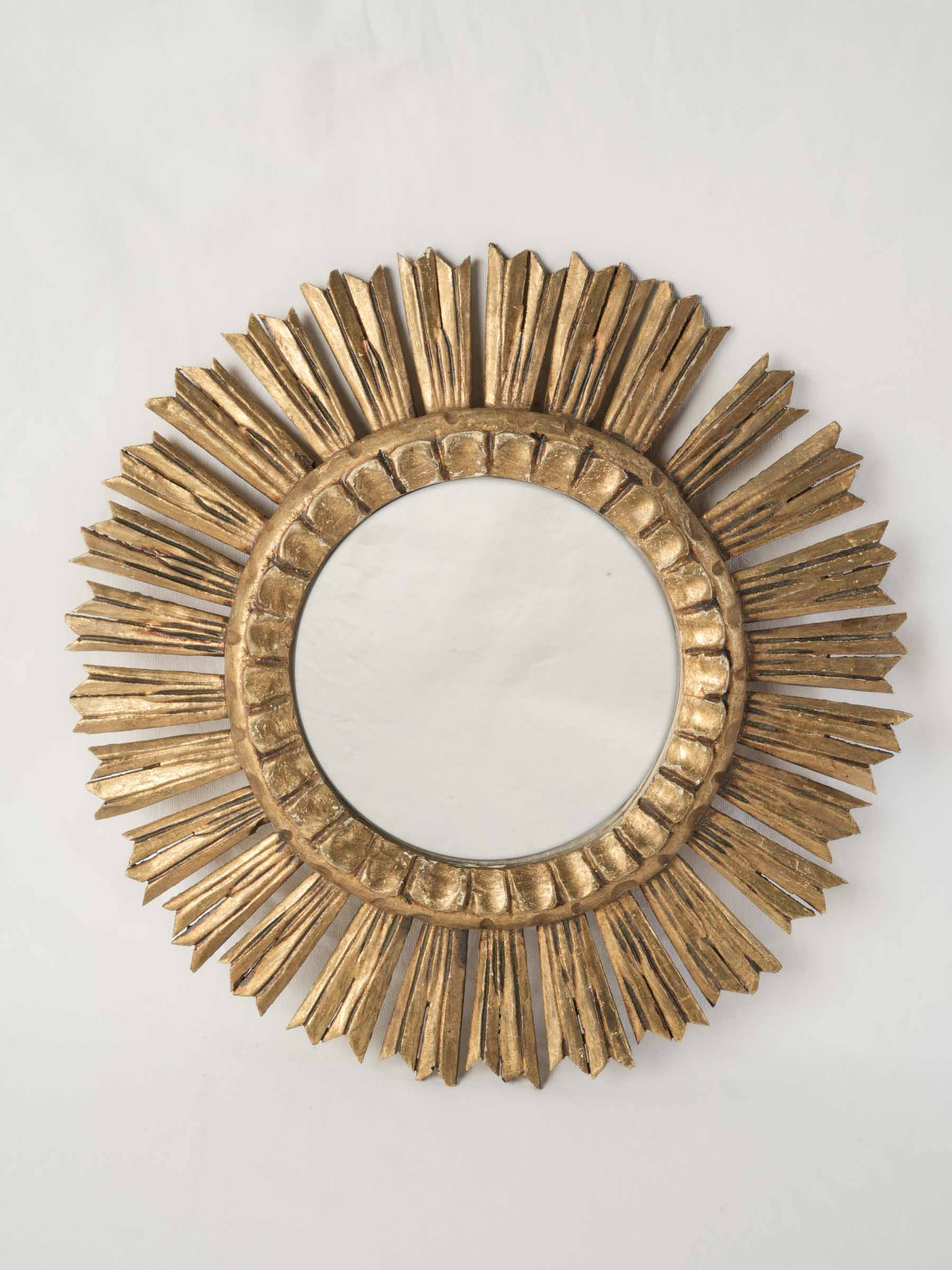 Vintage 1970s carved mirror