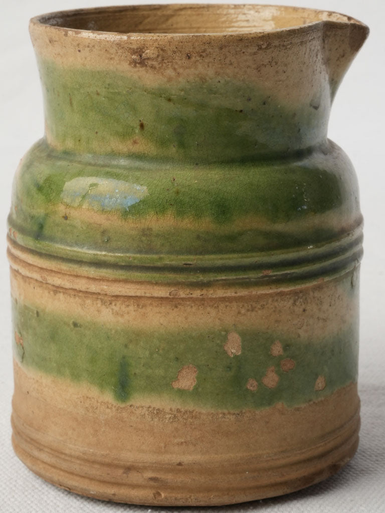 Artisanal aged ceramic jug