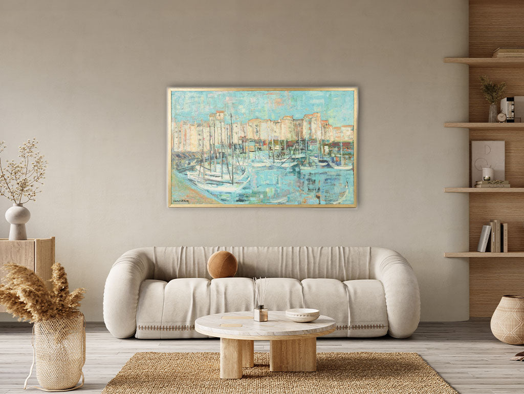 Textured large-scale contemporary painting  