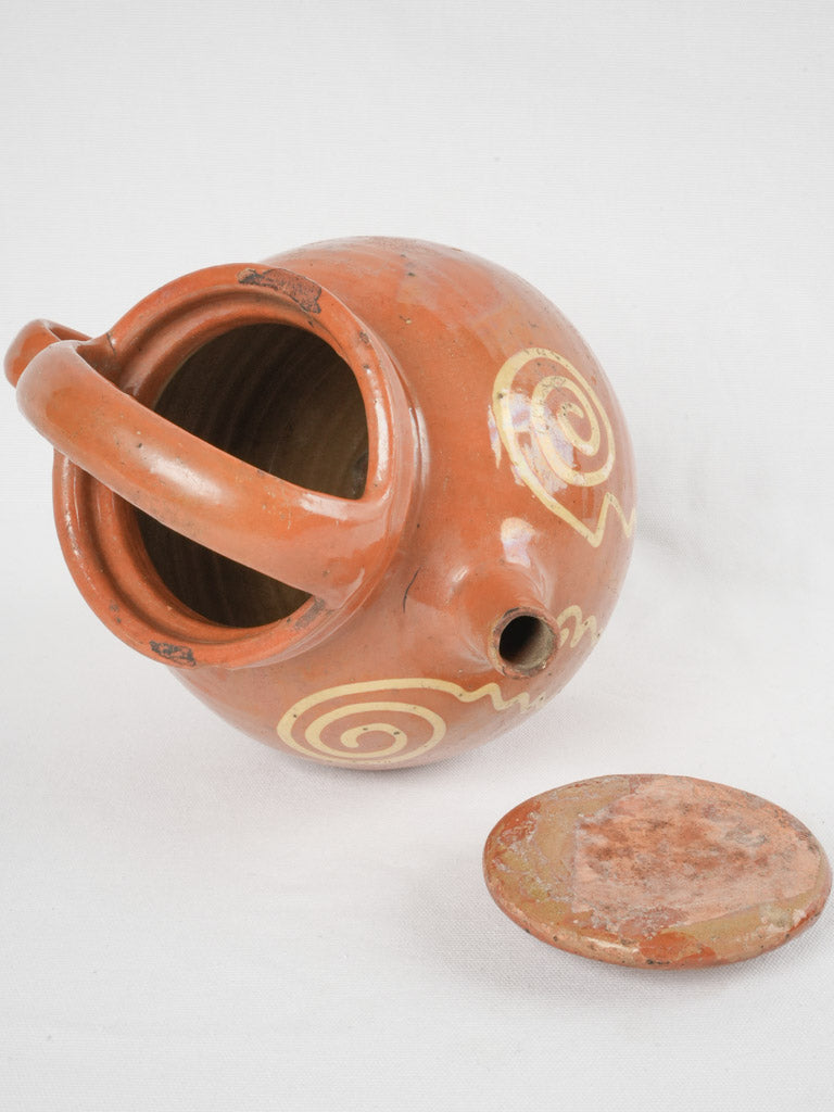 Time-worn ceramic water pot, decorative
