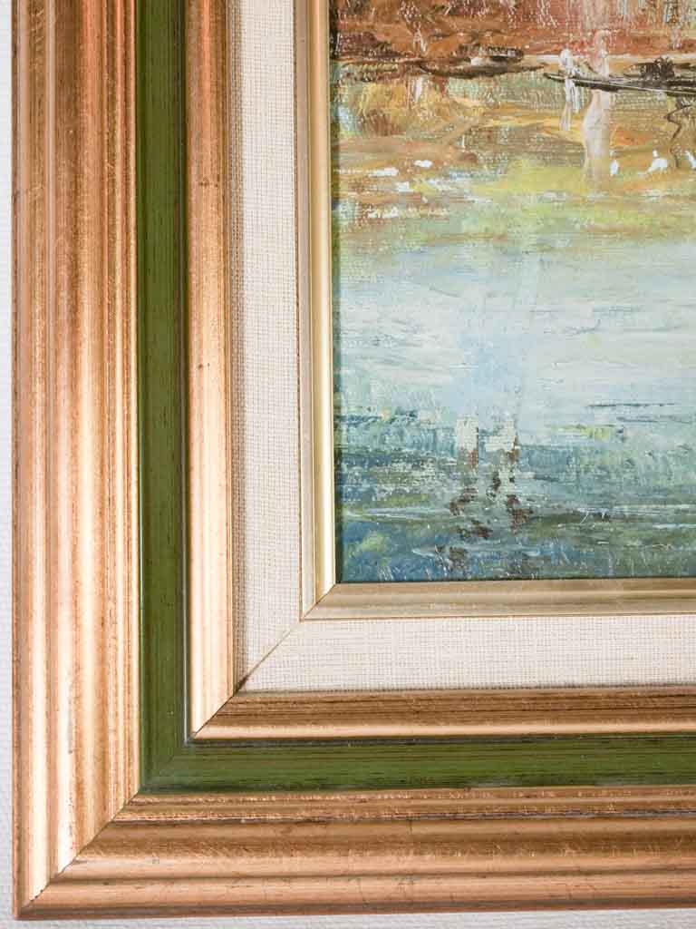 Vintage painting of Venice canal 14¼" x 17¾"