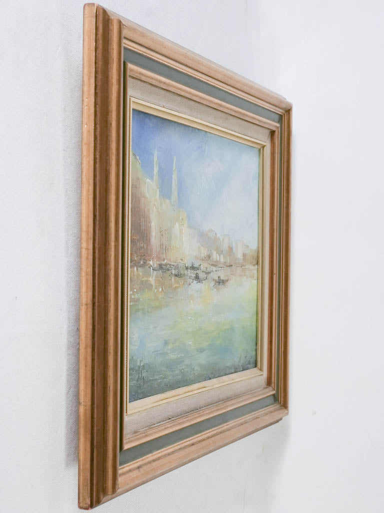 Vintage painting of Venice canal 14¼" x 17¾"
