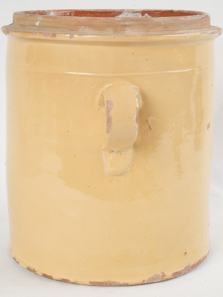Classic yellow ceramic French vase