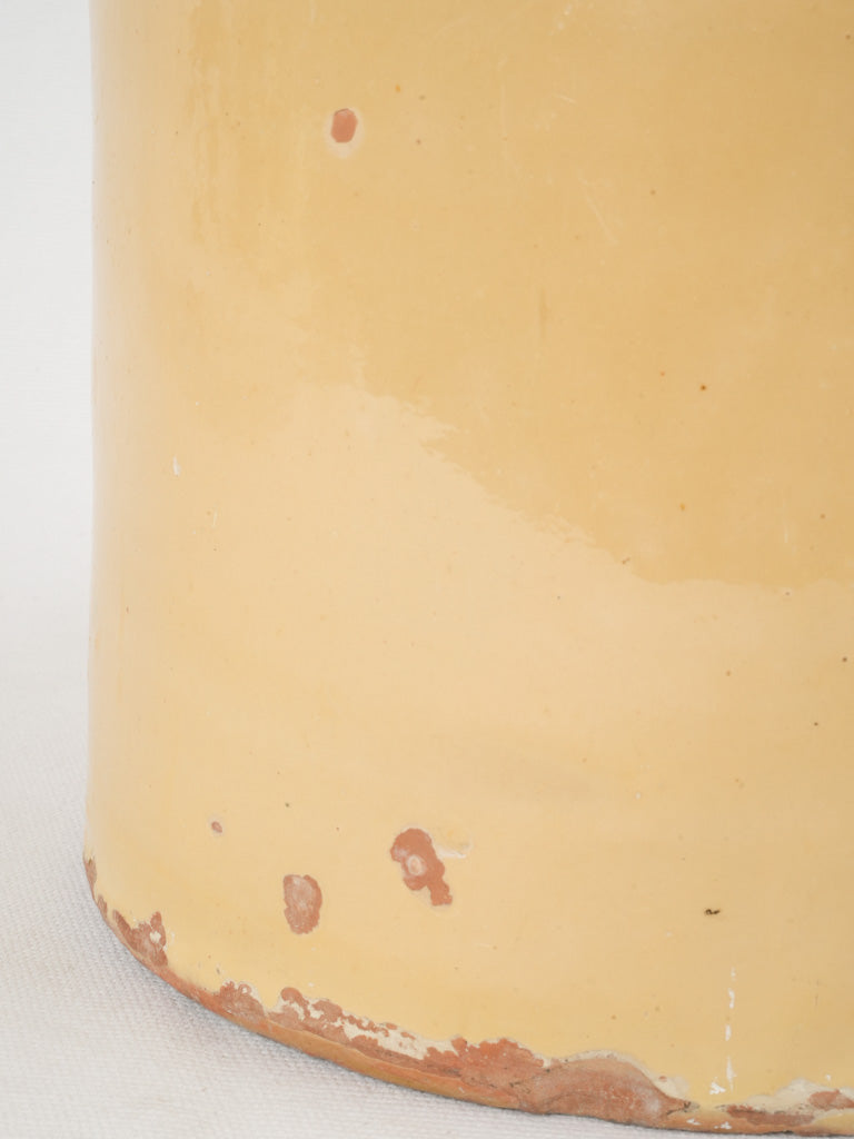 Distressed Savoyard preserving pot with handles