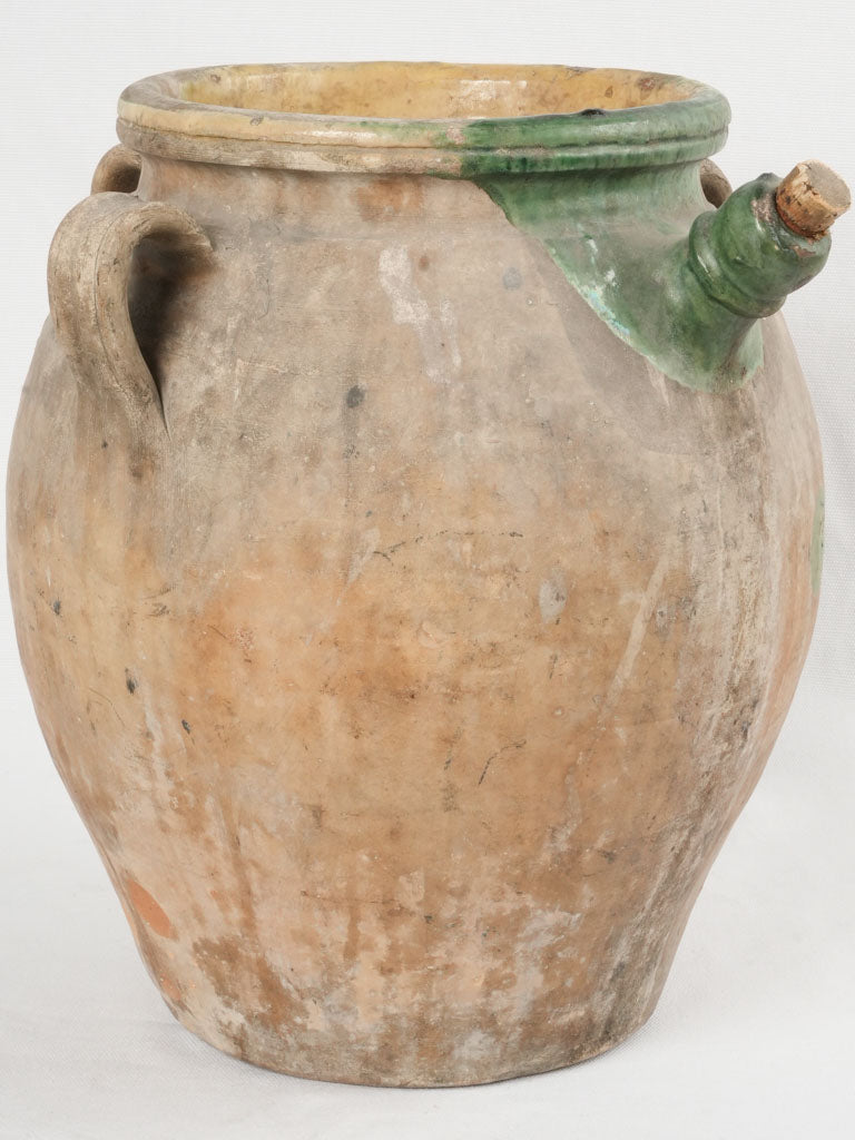 Antique terracotta French olive jar