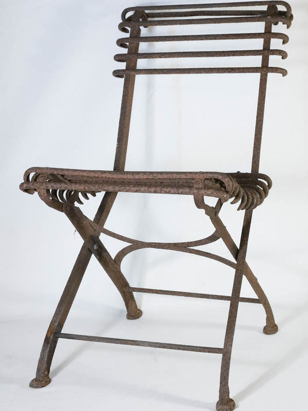 Antique French Arras wrought iron chair