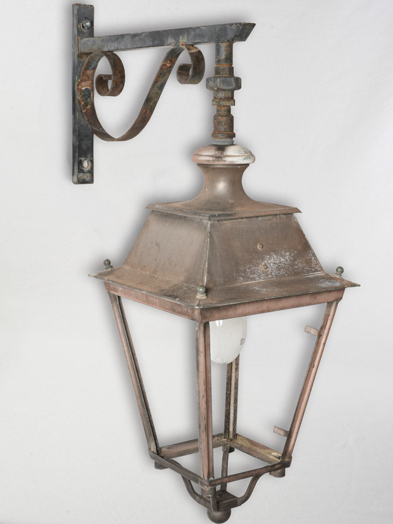 Weathered traditional street lantern  