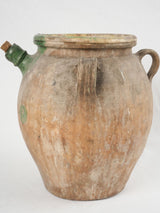 Rustic 19th-century terracotta storage pot