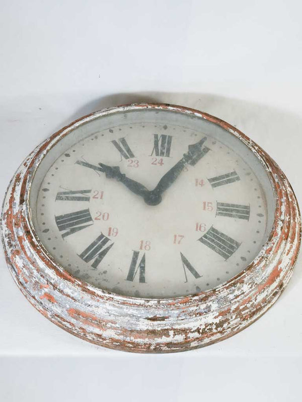 Large antique French clock - cast iron 26½"