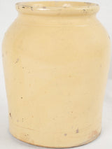 Antique yellow-glazed French ceramic pot