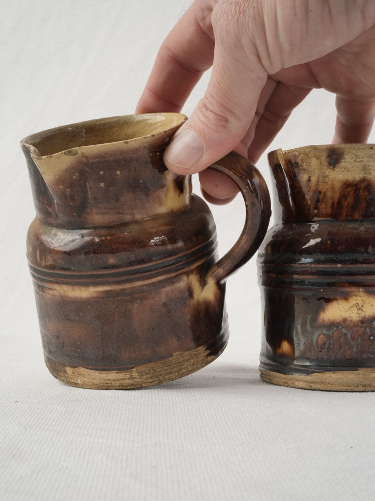 Rustic Dieulefit bud vases  