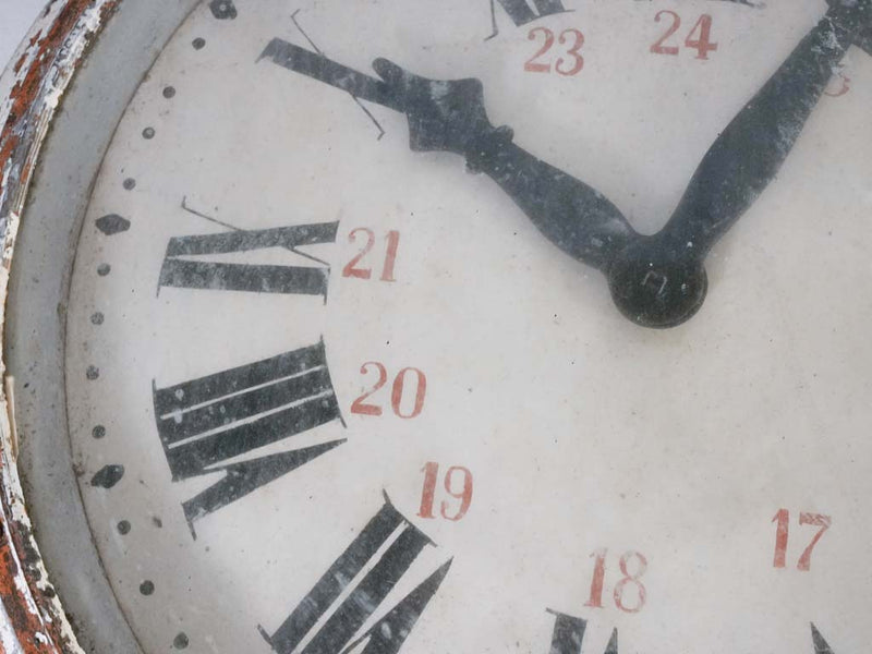 Nostalgic French Cast-Iron Large Outdoor Clock