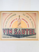 Antique Vin Sautel poster - signed Zony 1925 - 25¼" x 33"