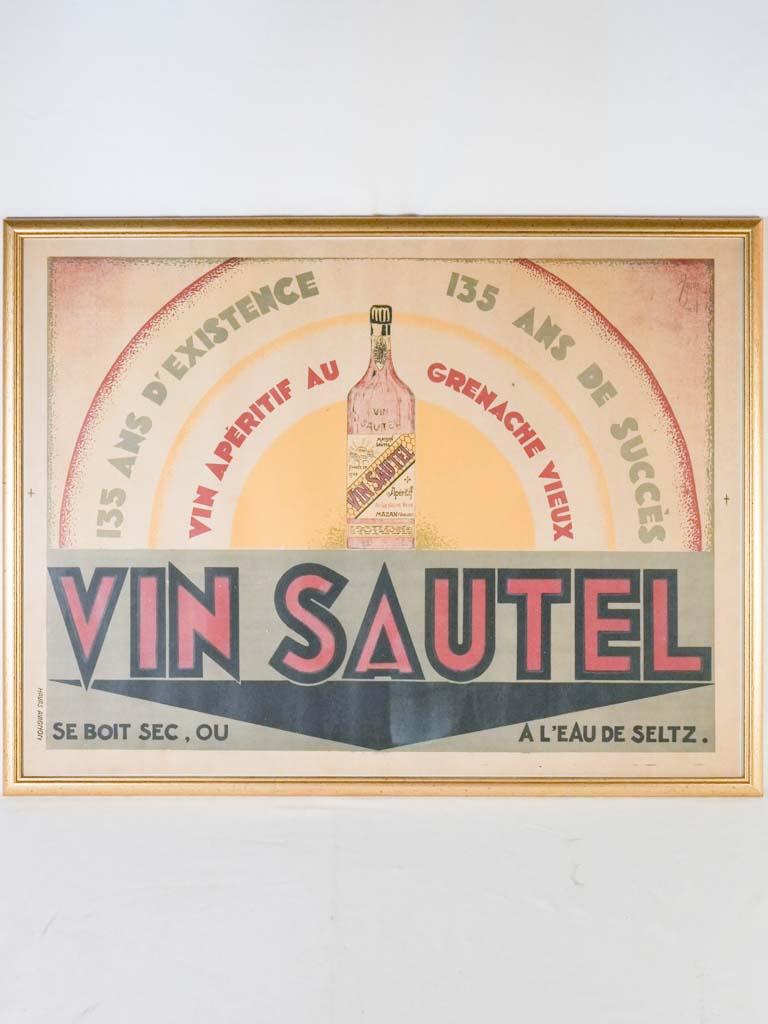 Vintage Provencal aperitif advertising poster