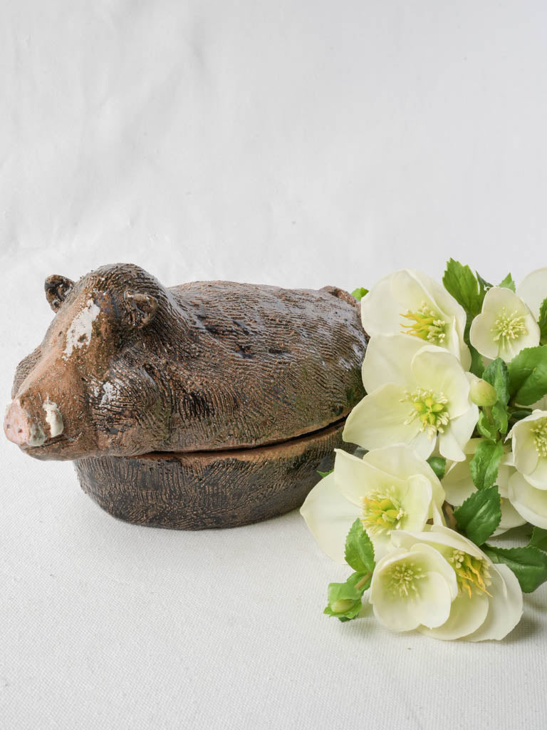 Charming contemporary stoneware terrine