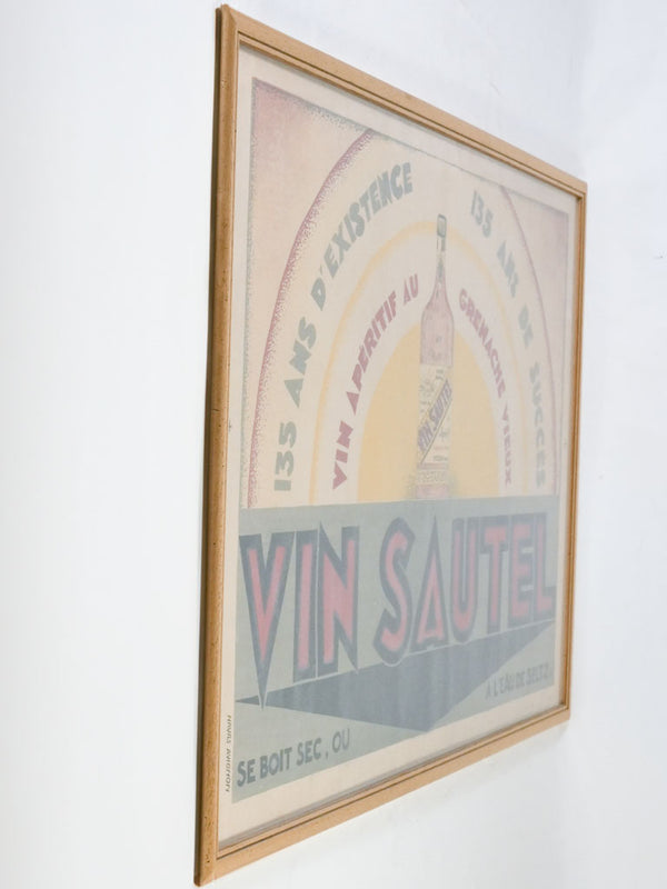 Antique 1925 Vin Sautel framed print