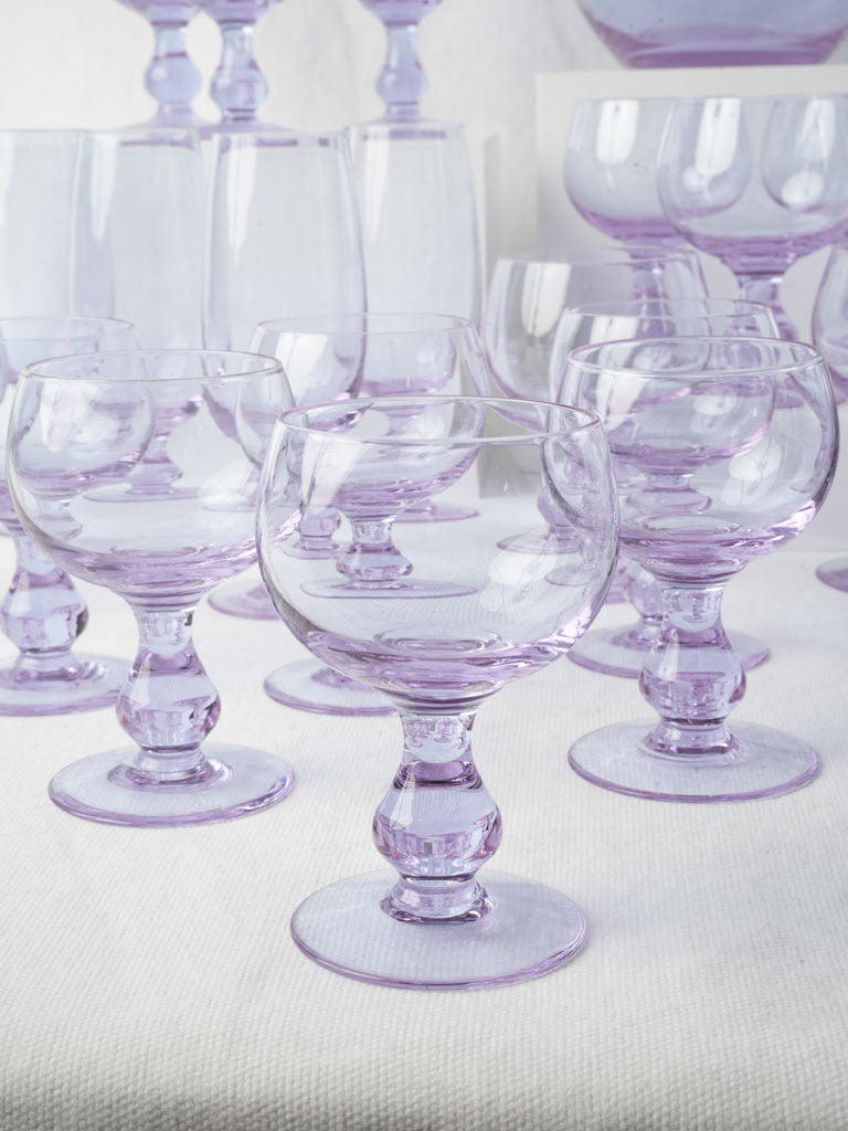 Artistic lilac goblet set  