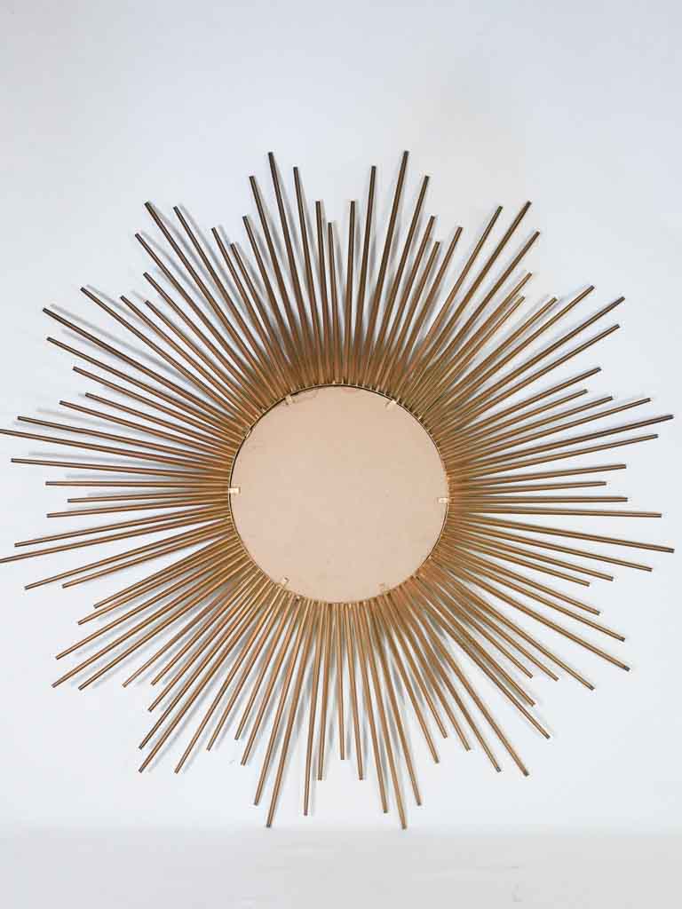 Large 1970s sunburst mirror - Chaty Vallauris 38¼"