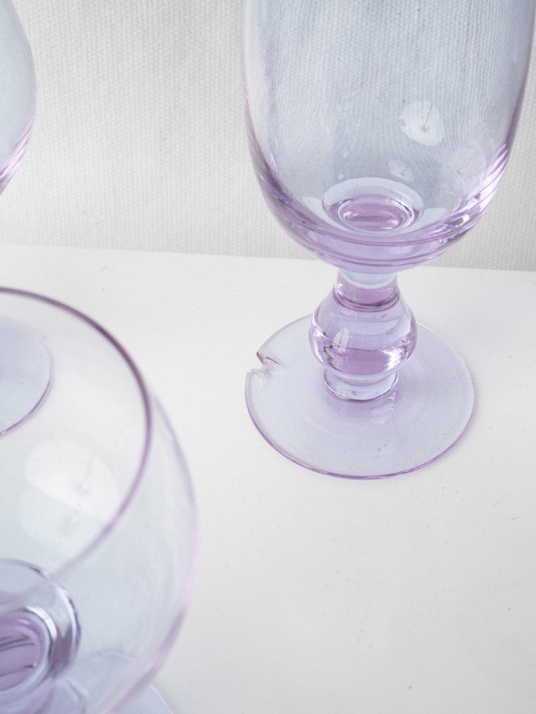 Vintage sculptural glass pitcher  