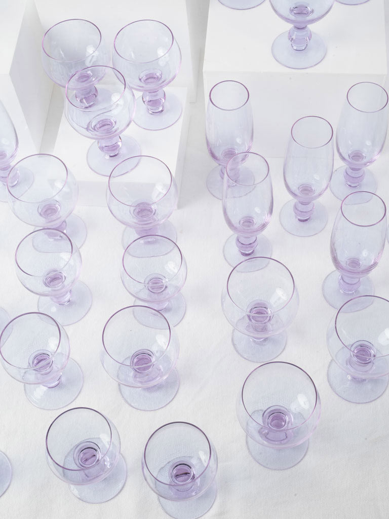 Delicate lilac crystal ensemble  