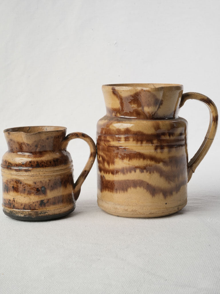 Mid-century countryside pottery pieces  